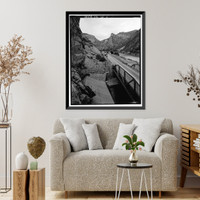 Historic Framed Print, Shoshone Hydroelectric Plant Complex, 60111 U.S. Highway 6, Glenwood Springs, Garfield County, CO - 16,  17-7/8" x 21-7/8"