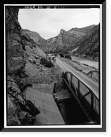 Historic Framed Print, Shoshone Hydroelectric Plant Complex, 60111 U.S. Highway 6, Glenwood Springs, Garfield County, CO - 16,  17-7/8" x 21-7/8"