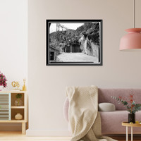 Historic Framed Print, Shoshone Hydroelectric Plant Complex, 60111 U.S. Highway 6, Glenwood Springs, Garfield County, CO - 27,  17-7/8" x 21-7/8"