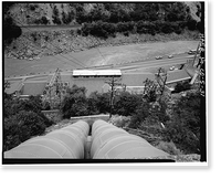 Historic Framed Print, Shoshone Hydroelectric Plant Complex, 60111 U.S. Highway 6, Glenwood Springs, Garfield County, CO - 31,  17-7/8" x 21-7/8"