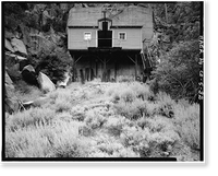 Historic Framed Print, Shoshone Hydroelectric Plant Complex, 60111 U.S. Highway 6, Glenwood Springs, Garfield County, CO - 32,  17-7/8" x 21-7/8"