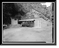 Historic Framed Print, Shoshone Hydroelectric Plant Complex, 60111 U.S. Highway 6, Glenwood Springs, Garfield County, CO - 33,  17-7/8" x 21-7/8"