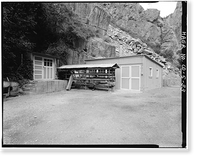 Historic Framed Print, Shoshone Hydroelectric Plant Complex, 60111 U.S. Highway 6, Glenwood Springs, Garfield County, CO - 33,  17-7/8" x 21-7/8"