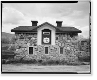 Historic Framed Print, Rooney Ranch, Granary, Rooney Road & West Alamdea Parkway, Morrison vicinity, Jefferson County, CO,  17-7/8" x 21-7/8"