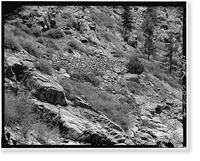 Denver & Rio Grande Rockwork, East of South Platte, Waterton vicinity, Jefferson County, CO - 4, Antique Print