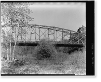 Linden Avenue Bridge, Spanning Purgatoire River on Linden Avenue, Trinidad, Las Animas County, CO Classic, Antique Wall Art