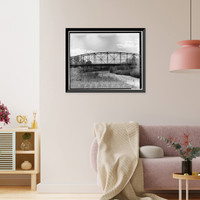 Linden Avenue Bridge, Spanning Purgatoire River on Linden Avenue, Trinidad, Las Animas County, CO - 2, Antique Poster