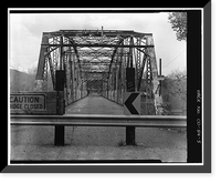 Linden Avenue Bridge, Spanning Purgatoire River on Linden Avenue, Trinidad, Las Animas County, CO - 5, Vintage Poster