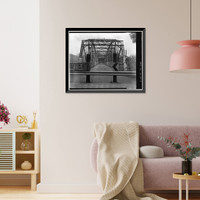 Linden Avenue Bridge, Spanning Purgatoire River on Linden Avenue, Trinidad, Las Animas County, CO - 5, Vintage Poster