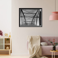 Linden Avenue Bridge, Spanning Purgatoire River on Linden Avenue, Trinidad, Las Animas County, CO - 6, Historic Print