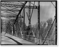 Linden Avenue Bridge, Spanning Purgatoire River on Linden Avenue, Trinidad, Las Animas County, CO - 7, Vintage Print