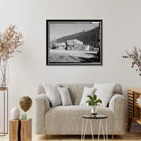 Historic Framed Print, Silverton Historic District, Silverton, San Juan County, CO - 13,  17-7/8" x 21-7/8"