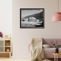 Historic Framed Print, Silverton Historic District, Silverton, San Juan County, CO - 13,  17-7/8" x 21-7/8"