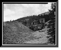 Mary Murphy Mining Complex, Mine Shaft House, Iron City (historical), Chaffee County, CO - 3, Historic Print