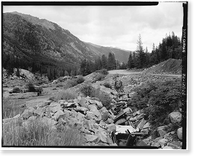 Mary Murphy Mining Complex, Sluice, Iron City (historical), Chaffee County, CO - 2, Vintage Print