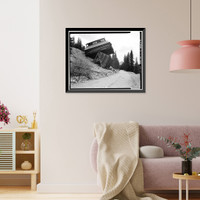 Mary Murphy Mining Complex, Mine Ore Bin & Chute, Iron City (historical), Chaffee County, CO, Vintage Wall Art
