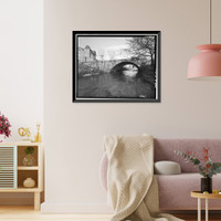 Patch Street Bridge, Spanning Kohanza Brook on Patch Street, Danbury, Fairfield County, CT, Antique Poster