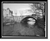 Patch Street Bridge, Spanning Kohanza Brook on Patch Street, Danbury, Fairfield County, CT, Antique Poster