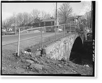Patch Street Bridge, Spanning Kohanza Brook on Patch Street, Danbury, Fairfield County, CT - 3, Vintage Print