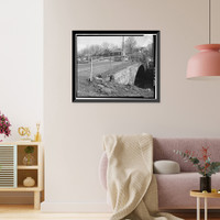 Patch Street Bridge, Spanning Kohanza Brook on Patch Street, Danbury, Fairfield County, CT - 3, Vintage Print