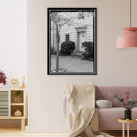 Historic Framed Print, Stephen Tyng Mather House, 19 Stephen Mather Road, Darien, Fairfield County, CT - 10,  17-7/8" x 21-7/8"