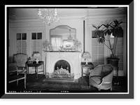 Historic Framed Print, Thaddeus Burr Homestead, 491 Old Post Road, Fairfield, Fairfield County, CT - 5,  17-7/8" x 21-7/8"