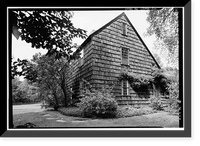 Historic Framed Print, David Ogden House, 1520 Bronson Road, Fairfield, Fairfield County, CT - 4,  17-7/8" x 21-7/8"