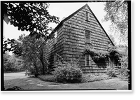 Historic Framed Print, David Ogden House, 1520 Bronson Road, Fairfield, Fairfield County, CT - 4,  17-7/8" x 21-7/8"