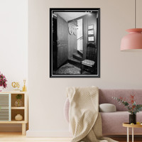 Historic Framed Print, David Ogden House, 1520 Bronson Road, Fairfield, Fairfield County, CT - 14,  17-7/8" x 21-7/8"