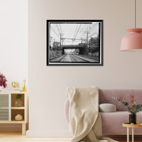 Grasmere Avenue Bridge, Spanning Railroad at Grasmere Avenue, Fairfield, Fairfield County, CT, Vintage Poster