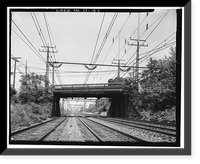 Grasmere Avenue Bridge, Spanning Railroad at Grasmere Avenue, Fairfield, Fairfield County, CT, Vintage Poster
