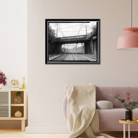 Grasmere Avenue Bridge, Spanning Railroad at Grasmere Avenue, Fairfield, Fairfield County, CT - 3, Vintage Print