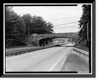 Merritt Parkway, Bridge No. 744, Spanning Merritt Parkway at Route 59, Fairfield, Fairfield County, CT - 2, Vintage Print