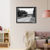 Merritt Parkway, Bridge No. 744, Spanning Merritt Parkway at Route 59, Fairfield, Fairfield County, CT - 2, Vintage Print