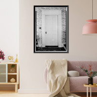 Historic Framed Print, Judge Roger M. Sherman House, 500 Old Post Road, Fairfield, Fairfield County, CT,  17-7/8" x 21-7/8"