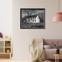 Historic Framed Print, Benjamin Sturges House, 13 Rowland Road, Fairfield, Fairfield County, CT,  17-7/8" x 21-7/8"
