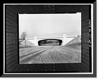 Merritt Parkway, Round Hill Road Bridge, Spanning Merritt Parkway at 3.5 mile mark, Greenwich, Fairfield County, CT - 2, Historic Reproduction