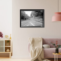 Merritt Parkway, Round Hill Road Bridge, Spanning Merritt Parkway at 3.5 mile mark, Greenwich, Fairfield County, CT - 3, Vintage Poster