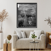 Historic Framed Print, Merritt Parkway, Beginning in Greenwich & running 38 miles to Strat, Greenwich, Fairfield County, CT - 17,  17-7/8" x 21-7/8"