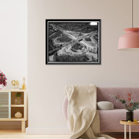 Merritt Parkway, Beginning in Greenwich & running 38 miles to Strat, Greenwich, Fairfield County, CT - 32, Antique Poster