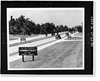 Merritt Parkway, Beginning in Greenwich & running 38 miles to Strat, Greenwich, Fairfield County, CT - 82 Classic, Historic Print