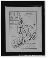 Merritt Parkway, Beginning in Greenwich & running 38 miles to Strat, Greenwich, Fairfield County, CT - 113, Antique Print