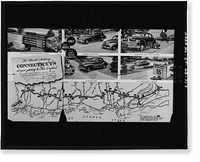 Merritt Parkway, Beginning in Greenwich & running 38 miles to Strat, Greenwich, Fairfield County, CT - 117, Antique Print