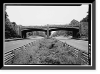 Merritt Parkway, Lake Avenue Bridge, Spanning Merritt Parkway at 4.71 mile mark, Greenwich, Fairfield County, CT, Historic Reproduction