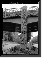 Merritt Parkway, Lake Avenue Bridge, Spanning Merritt Parkway at 4.71 mile mark, Greenwich, Fairfield County, CT - 2 Classic, Antique Wall Art