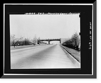 Merritt Parkway, Lake Avenue Bridge, Spanning Merritt Parkway at 4.71 mile mark, Greenwich, Fairfield County, CT - 5, Historic Print