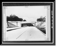 Merritt Parkway, North Street Bridge, Spanning Merritt Parkway at 5.67 mile mark, Greenwich, Fairfield County, CT - 2, Antique Poster