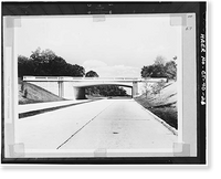 Merritt Parkway, North Street Bridge, Spanning Merritt Parkway at 5.67 mile mark, Greenwich, Fairfield County, CT - 2, Antique Poster