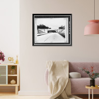 Merritt Parkway, North Street Bridge, Spanning Merritt Parkway at 5.67 mile mark, Greenwich, Fairfield County, CT - 2, Antique Poster