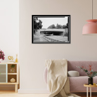 Merritt Parkway, South Avenue/Route 124 Bridge, Spanning Merritt Parkway, New Canaan, Fairfield County, CT - 2, Antique Print